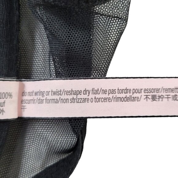 Victorias Secret Demi Racerback Bra 32DDD Lace Mesh Back Underwire Front Hook - Picture 9 of 10